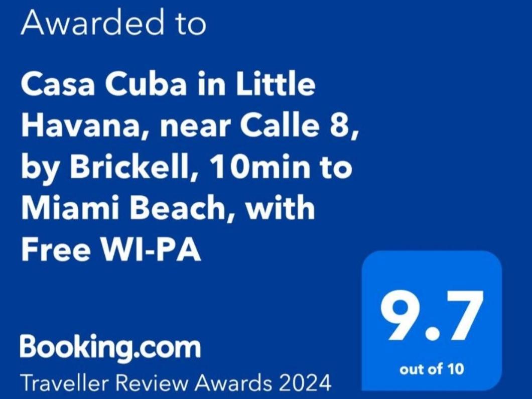 Casa Cuba In Little Havana, Brickell, Calle 8 And 10 Minutes To The Beach Free Parking Miami Exterior foto
